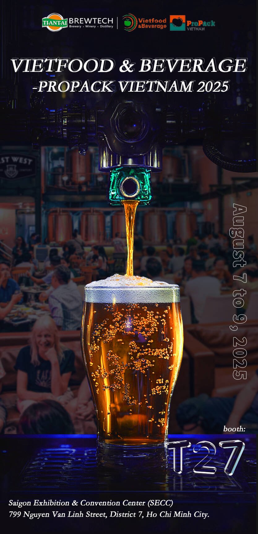 Join Tiantai Brewtech at Vietfood & Beverage – ProPack Vietnam 2025